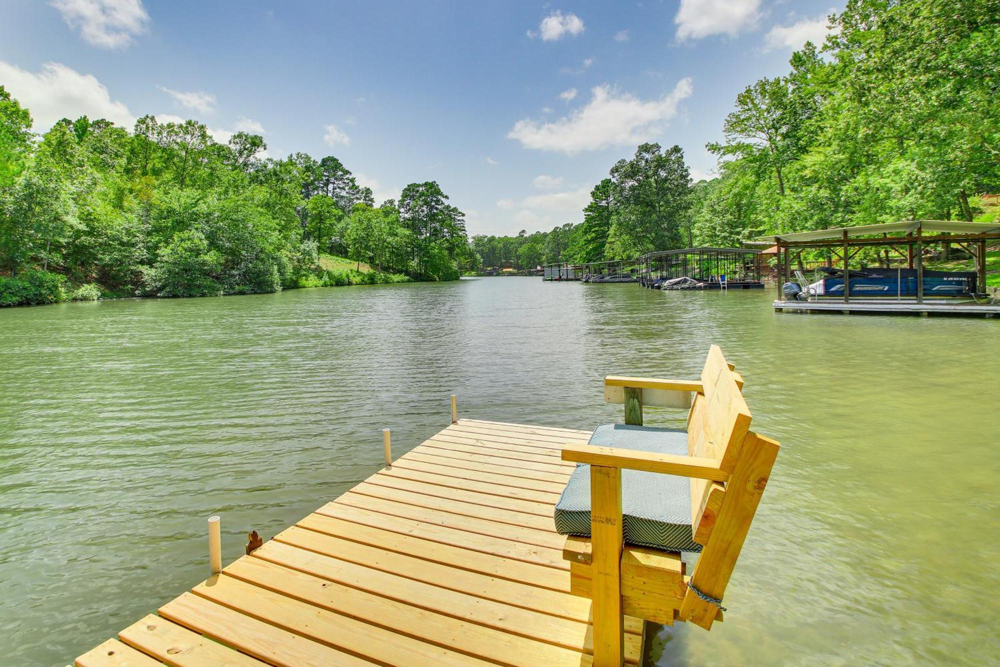 Hot Springs Retreat With Private Dock And Hot Tub! Villa Exterior photo